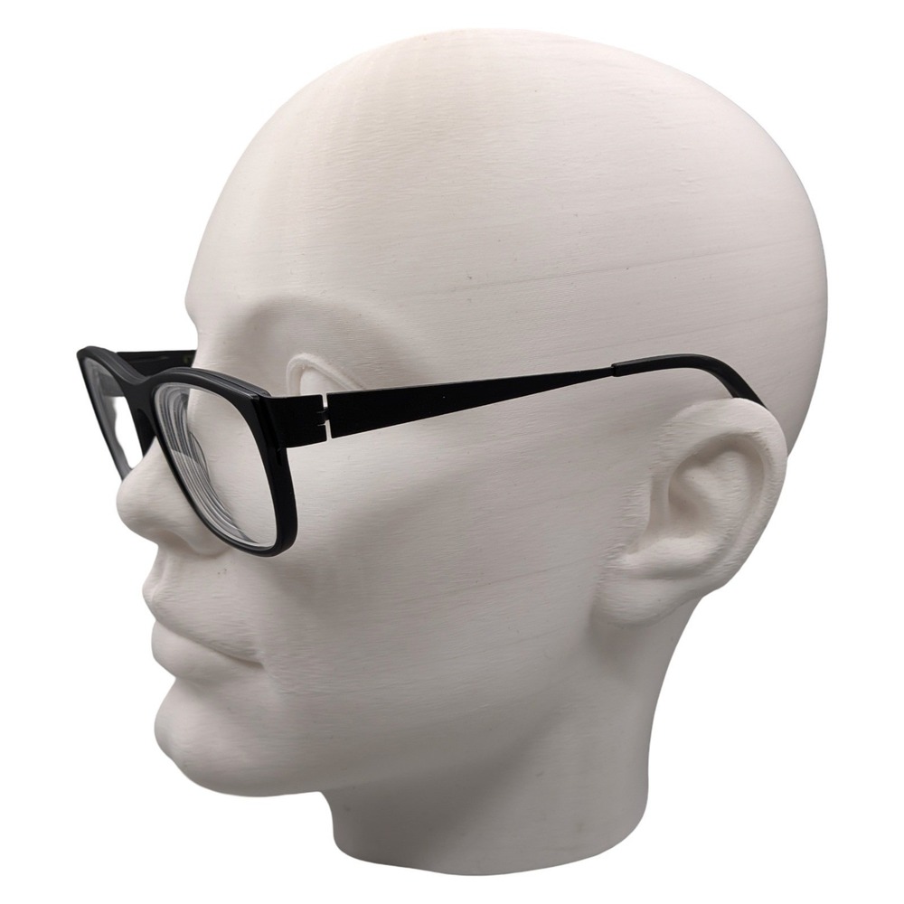 Bevel Rusty BKM 2529 Eyeglasses Matte Black Rectangular Frames Japan 54-19 - Picture 2 of 5